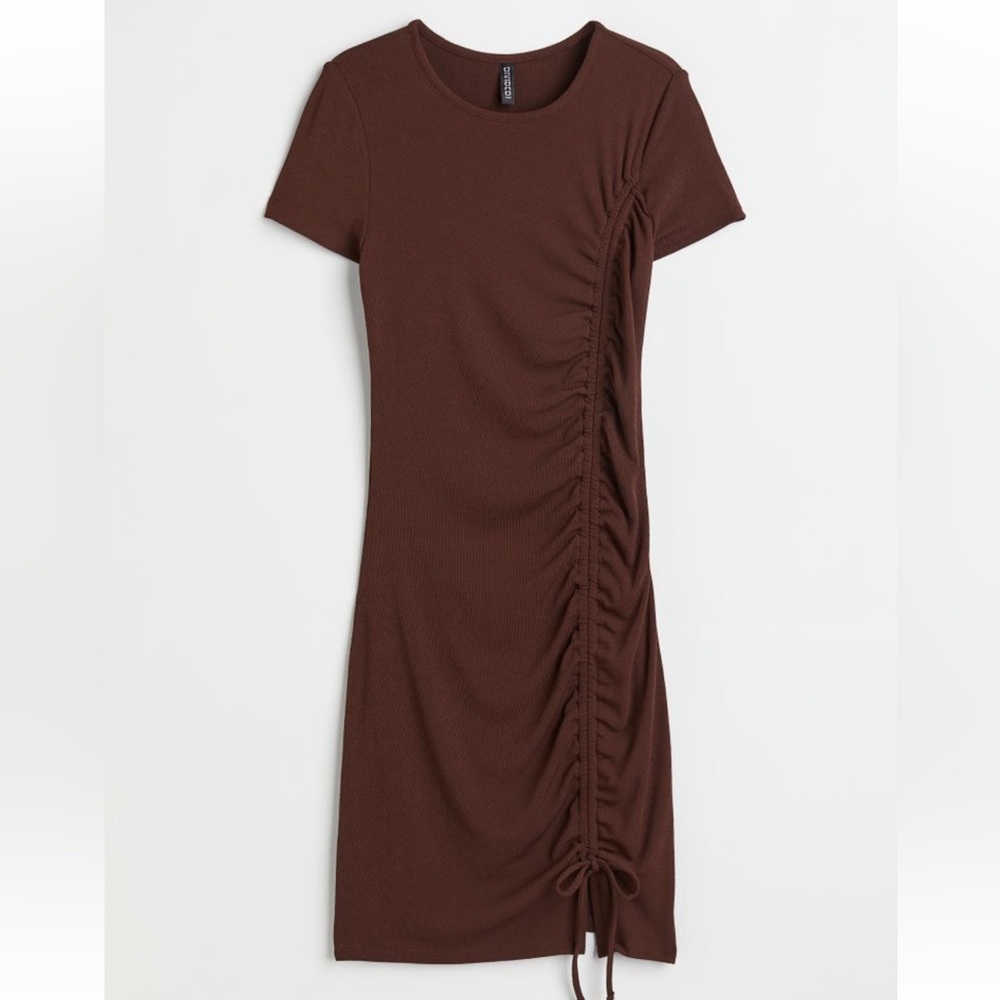 🤎✨H&M fitted drawstring dress✨🤎